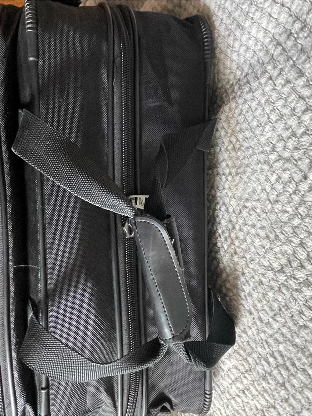 American Tourister Black Laptop Briefcase with Multiple Front Pockets